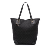 Medium GG Denim Charm Tote
