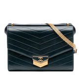 CC Chevron Calfskin Medal Flap