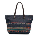 Embroidered Denim Tote
