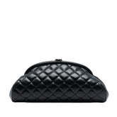 Quilted Lambskin Timeless Kisslock Clutch