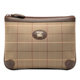 Vintage Check Canvas Clutch