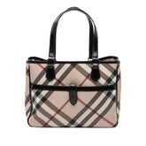 Supernova Check Coated Canvas Tote