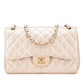 Jumbo Classic Iridescent Caviar Double Flap