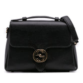 Small Dollar Calf Interlocking G Satchel