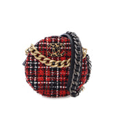 Tweed 19 Round Clutch with Chain