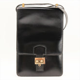 Hermes Vintage Shoulder Bag Embellished Leather
