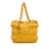 Vernice Gaufre Chain Tote