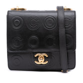 Mini Square Calfskin Coco Embossed Flap