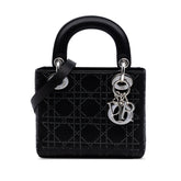 Mini Satin Cannage Crystal Embellished Lady Dior