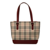 House Check Canvas Tote