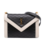 Bicolor Quilted Lambskin Gaby Crossbody