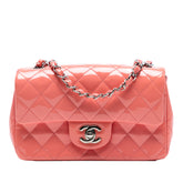 Mini Rectangular Classic Patent Single Flap
