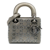 Mini Satin Cannage Strass Crystal Embellished Lady Dior