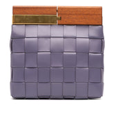 Lambskin Maxi Intrecciato The Snap Clutch