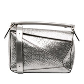 Small Anagram Embossed Patent Puzzle Satchel