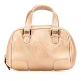 Micro Metallic Leather Amazona Satchel