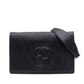 Leather Soho Wallet on Chain