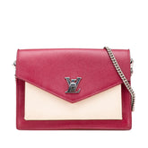 Bicolor Leather MyLockMe Chain Pochette