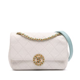 CC Quilted Calfskin Single Flap