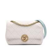 CC Quilted Calfskin Single Flap