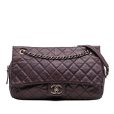 Jumbo Quilted Iridescent Caviar Easy Flap