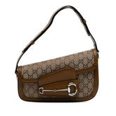 GG Canvas Asymmetric Horsebit 1955 Shoulder Bag