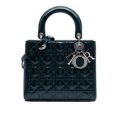 Medium Patent Cannage Lady Dior