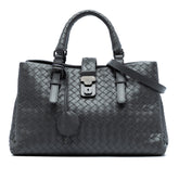 Small Nappa Intrecciato Roma Satchel