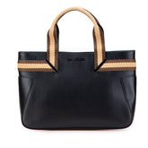 Leather Web Handbag