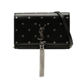 Calfskin Star Print Classic Monogram Kate Tassel Wallet on Chain