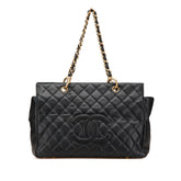 Grand Quilted Caviar Timeless Shopping Tote