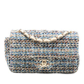 Mini Rectangular Classic Tweed Single Flap
