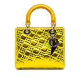 Anselm Reyle Medium Metallic Lambskin Cannage Lady Dior