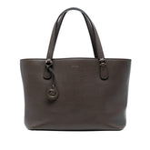 Pebbled Leather Lady Dollar Tote