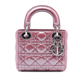 Mini Iridescent Lambskin Cannage Lady Dior