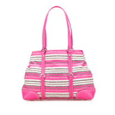 Striped Jacquard Tote