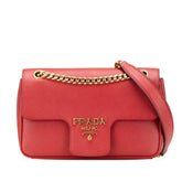 Saffiano Pattina Chain Crossbody