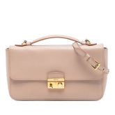 Saffiano Sound Lock Satchel