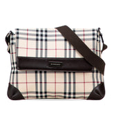 House Check Canvas Flap Crossbody
