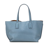 Embossed Anagram Leather T Shopper Tote