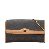 Honeycomb Coated Canvas Chain Shoulder Bag