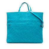Nappa Intrecciato Fold Over Tote