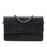 Quilted Lambskin Embossed LAX Wallet On Chain