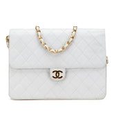 CC Quilted Lambskin Single Flap