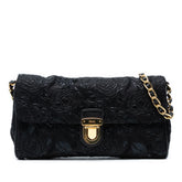 Tessuto Lurex Flap Crossbody