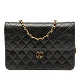 Medium CC Quilted Lambskin Single Flap