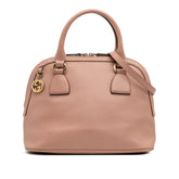 Small Dollar Calfskin GG Charm Dome Satchel