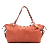 Medium Leather Bamboo Bar Tote