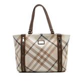 Supernova Check Canvas Tote