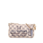 Damier Azur Trunks Labels Pochette Milla MM